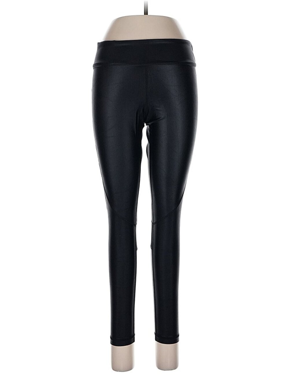 Alala NWT MEDIUM SHINY BLACK LEGGING WITH Mesh Panel